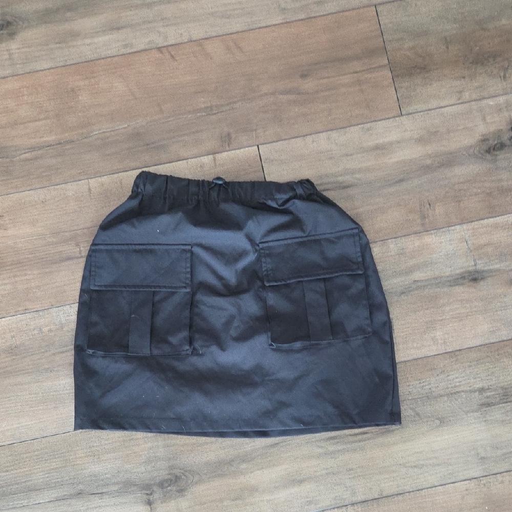 Black Girls Cargo Skirt